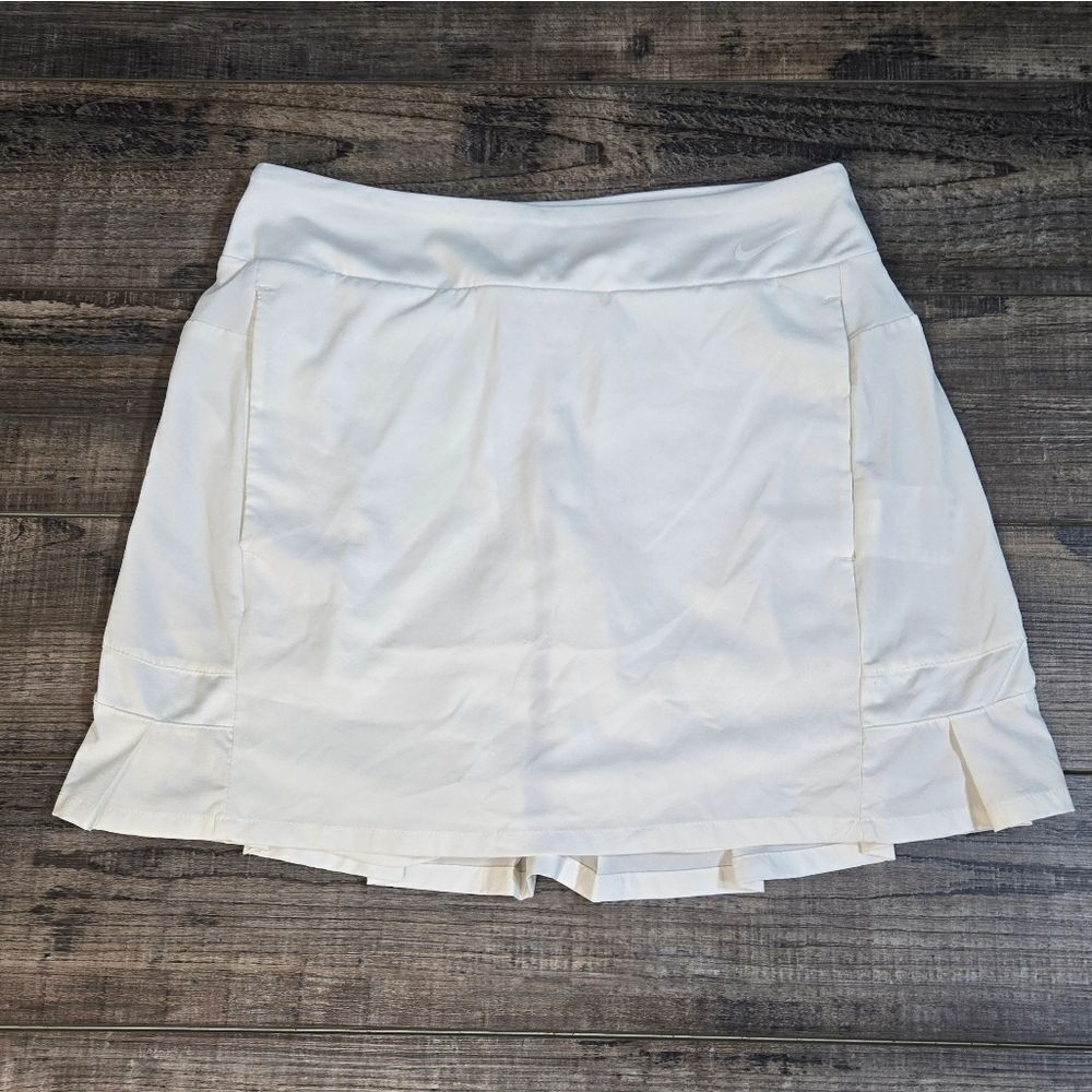 Nike Dri-fit Skort Pickleball Tennis Racket Sports White 3 Pockets Shorts Xs